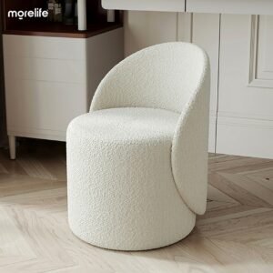 Nordic Luxury Rotary Dressing Stool Makeup Chair Book Chair Coffee Chair Hotel Chair Living Room Reception Chair Simple Stool 1