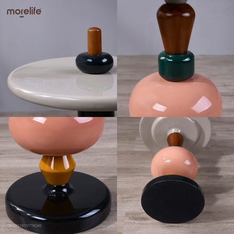 Nordic Creative Side Table Modern Minimalist Sofa Movable Corner Designer Net Red Sugar Gourd Small Coffee Furniture New 5