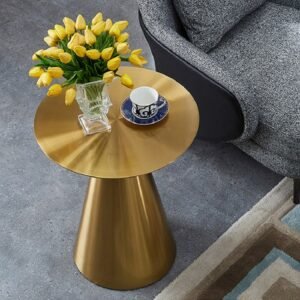 Luxury Nordic Style Metal Tea Table  Sitting Room  Sofa  Golden Corner Table Designer  Round Tea Table Dropshipping 1