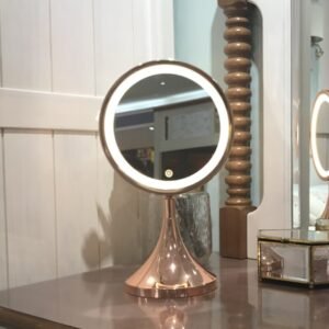 Standing Led Decorative Mirror Bedroom Light Makeup Decorative Mirror Magnifying Portable Espelhos Home Decor Aesthetic YY50DM 1