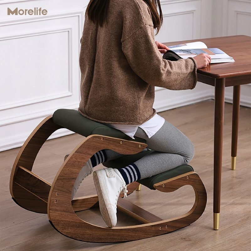 Solid wood ergonomic chairs kneeling chairs soft bags cushions stools home improvement of body posture computer chairs 1