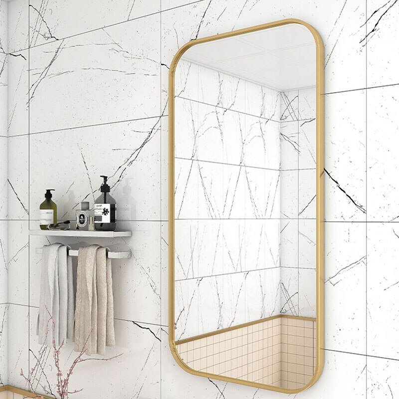 Rectangle Wall Decorative Mirror Nordic Bathroom Large Full Body Mirror Aesthetic Bedroom Espejo Pared Bedroom Accessories 3