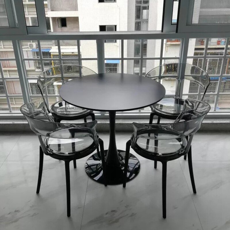 Nordic Dining Chair Plastic Transparent Household Modern Simple Thickened Dining Room Chairs Coffee Shop Leisure Home Furniture 2