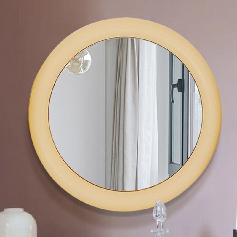 Bedroom Wall Mirror Shower Hanging Round Art Irregular Hairdressing Length Hallway Mirror Salon Espejo Con Luz Bathroom Decor 5