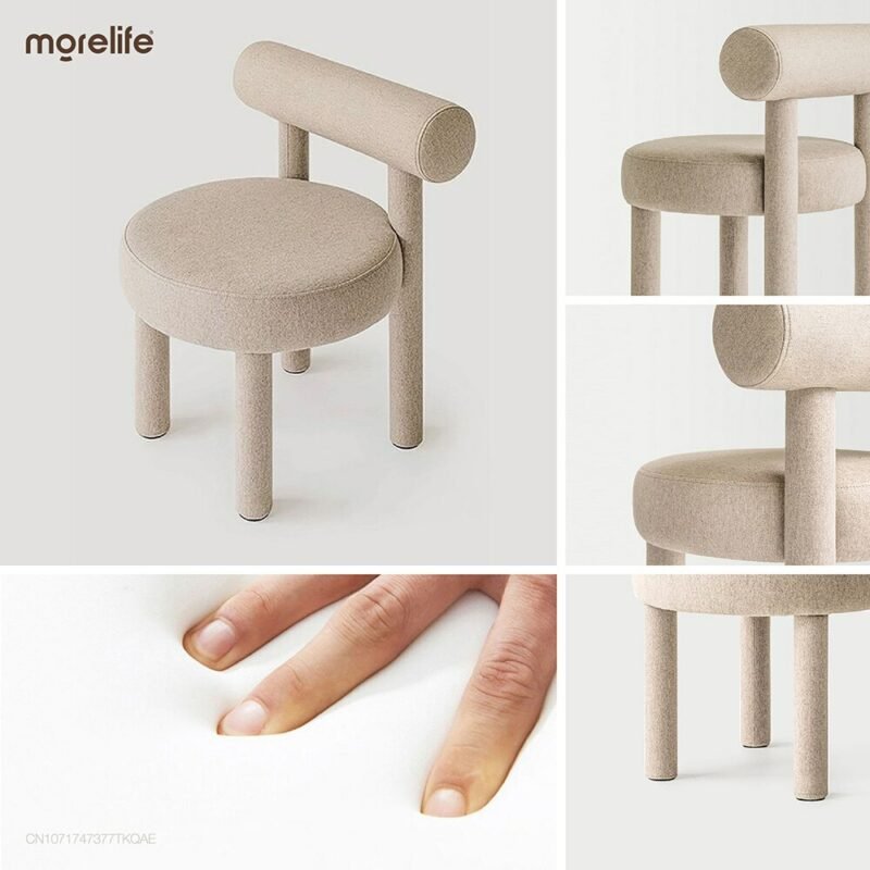 Nordic designer creative dining chair leisure chair makeup chair coffee chair dressing stool luxury modern furniture 5