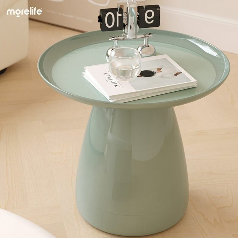 Nordic tea table side table Coffee table bedside table modern living room small round table Home living room sofa side table 5