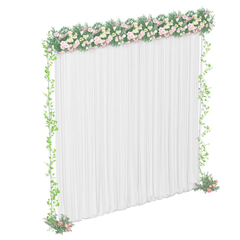 Wedding Party Prom Backdrop Stand Pipe Kit Curtain Frame Ajustable10ftx10ft 6