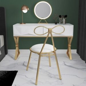 Toilet Makeup Nordic Dining Chairs Salon Gold Garden Stylish Manicure Dining Chairs Design White Sillas Furniture For Home 1