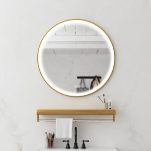 Smart Round Cosmetic Led Wall Mirror Bathroom  Vanity Room Mirror Decoration Home with Light Miroir Mural Decorative Mirrors 1