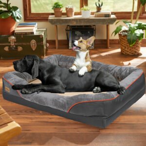 Waterproof Extra Large Orthopedic Dog Bed Sponge Foam Dog Bedding Lounge Sofa Bed 1