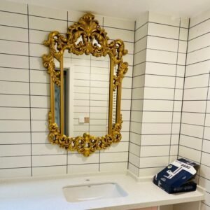 Bathroom Mirror Luxury Living Room Wall Decoration Cosmetic Mirror Wall Hanging Decor Spiegel Kawaii Room Decor Aesthetic 1