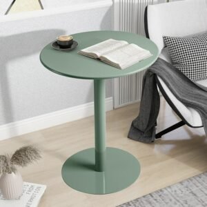 MOMO Coffee Table 60cm Round Table Small Coffee Table Simple Modern Home Side Table Leisure Iron Art Photo Round Dining Table 1
