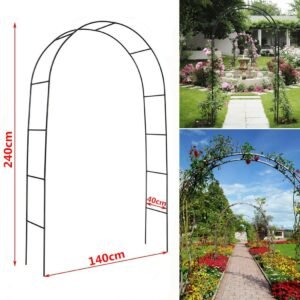 Wedding Garden Arch Arbor Trellis Archway for Climbing Plants Rack, Outdoor Garden Lawn Backyard Patio 1