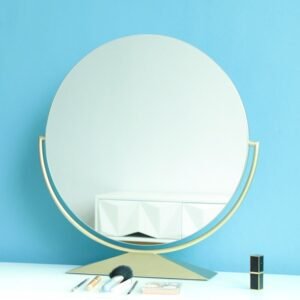 Flexible Round Kawaii Makeup Vanity Tray Dressing Table Aesthetic Vaniti Mirror Bedroom Espejo Redondo Decorative Accessories 1
