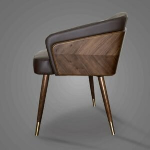 Modern Luxury Minimalist Dining Chair Nordic Wooden High Quality Design Armchair Sillas De Comedor Kitchen Furniture HY50DC 1
