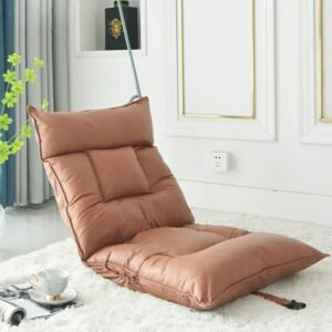 Disposable Faux Leather Folding Small Sofa Lazy Sofa Bay Window Balcony Removable and Washable Chair Floor Computer Chair New 1