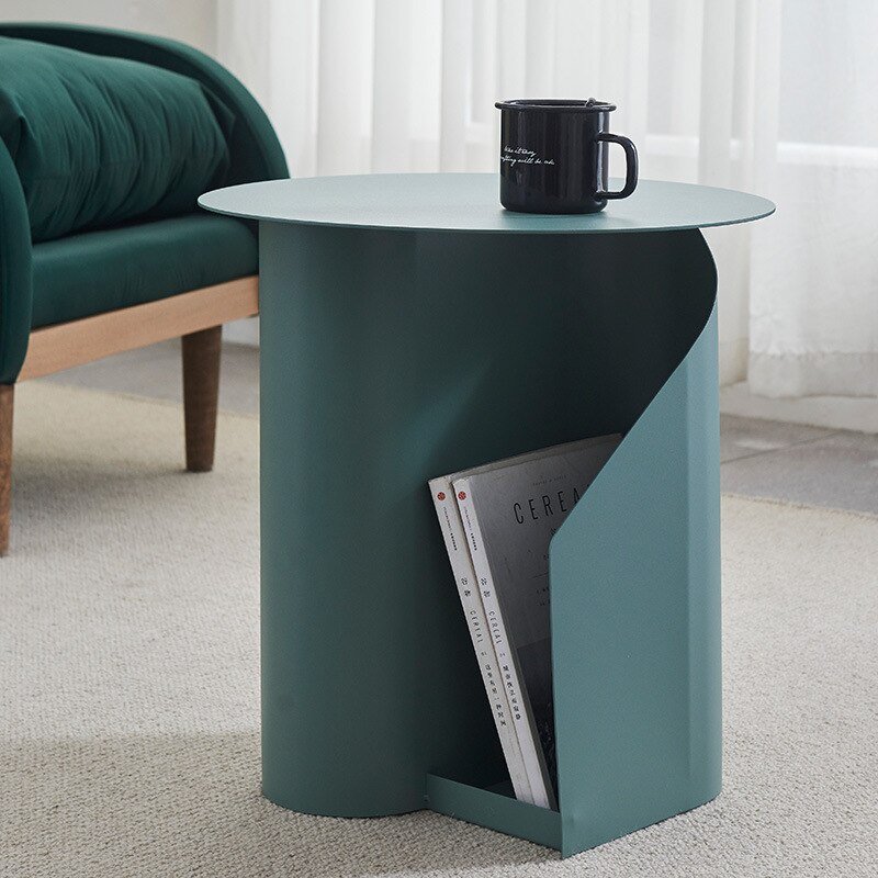 Nordic Minimalist Side Table Modern Living Room Sofa Iron Small Coffee Table Mini Bedroom Bedside Table Light Luxury Table 4