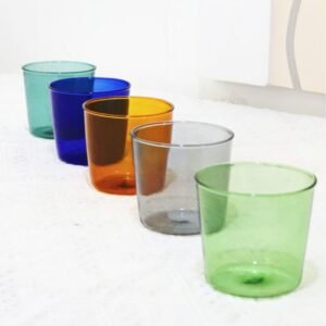 Cocktail Glass Cup Colorful High Borosilicate Juice Glass of Sparkling Water Whiskey Bottle Household Storage Drinking Glasses 1
