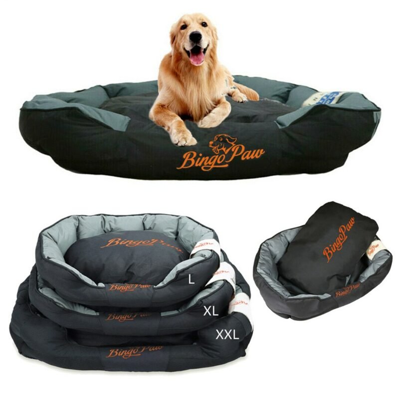 Waterproof XXL Extra Large Jumbo Orthopedic Sofa Dog Bed Pet Mat Kennel Washable Basket Pillow Comfy Bed 2