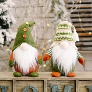 2023 Cross-border New Christmas Old Man Spirit Doll European And American Green Style Decoration Festival Ornaments Exquisite 1