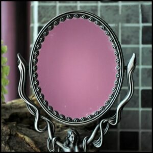 Vanity Vaniti Mirror Vintage Metal Frame Bedroom Kawaii Makeup Dressing Table Espejo Maquillaje Luz Asthetic Pink Home Decor 1