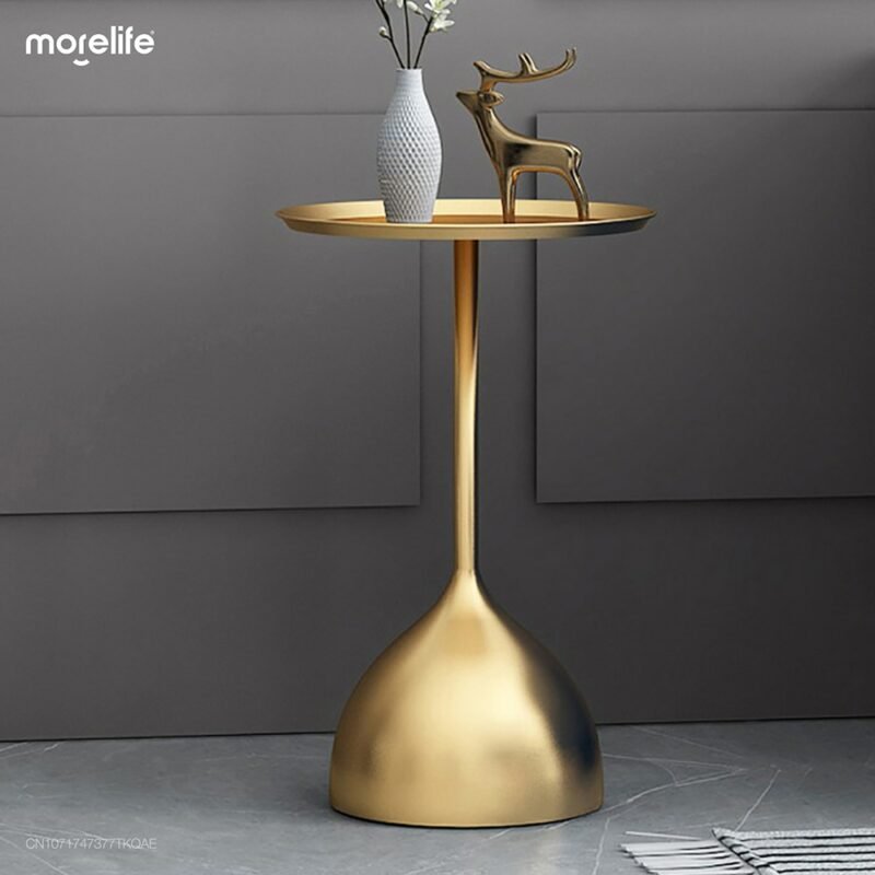 Nordic side table creative iron bedside table Light luxury living room Simple sofa Small side table Modern corner table 4