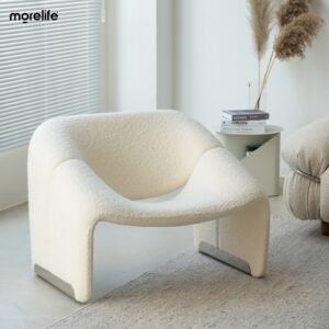 Nordic Style Sofa Chair  Single Designer Chair Light Luxury Furniture Simple Leisure Creative Home Living Room Sofa Chair 1