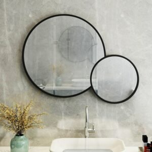 Shower Wall Decorative Mirror Aesthetic Large Bedroom Decorative Mirror Round Cosmetic Specchio Home Decoration Luxury YY50DM 1