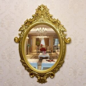 Big Size Decorative Mirrors Gold Irregular Hanging Bedroom Decoration Mirrors Wall Aesthetic Espejos De Pared Home Decor 1215 1