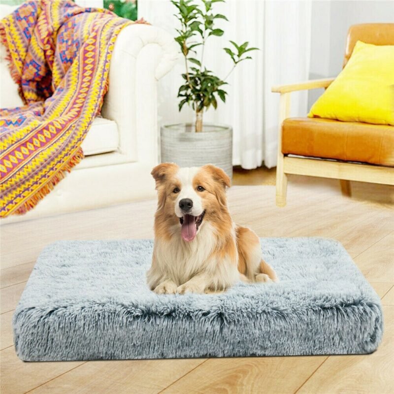 Deluxe Extra Large Dog Bed Pet Cushion Soft Pad Cozy Foam Crate Washable Mat Anti-Slip 5