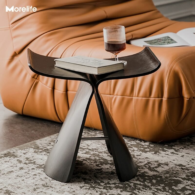 Nordic Danish Creative Design Chair Butterfly Chair Stool Side table Corner table Living Room Stool Shoe changing Art-Stool 2