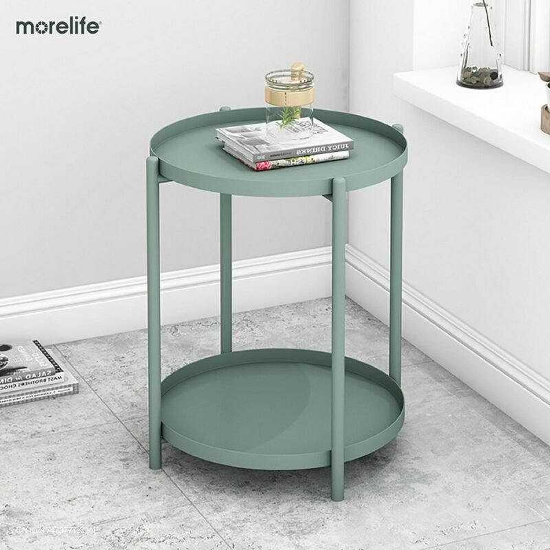 Nordic Simple Side Table Modern Minimalist Small Coffee Table Nordic Living Room Sofa Corner Table Round Balcony Side Table 2