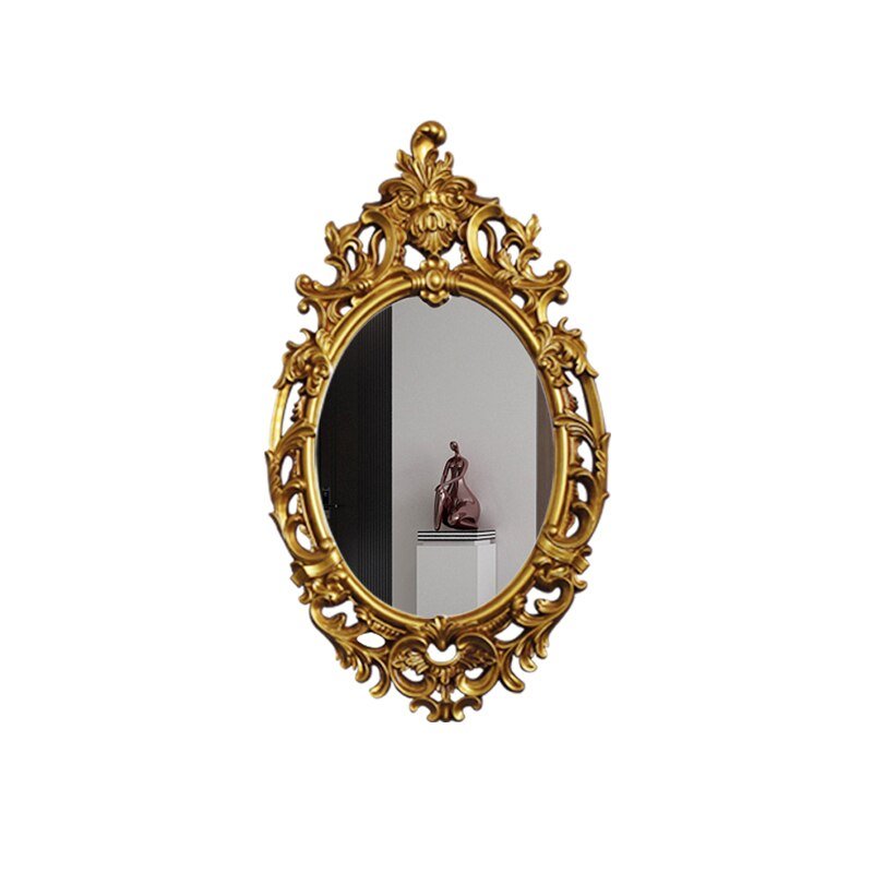 Vintage Macrame Decorative Mirror Wall Craft Cosmetic Bathroom Mirror Luxury Desk Aesthetic Espelho Redondo Home Decoration 4