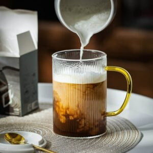 Stripe Cafe glass  Stripe Milk  Glass  Milk Glass Tea Glass Wine Glass 1