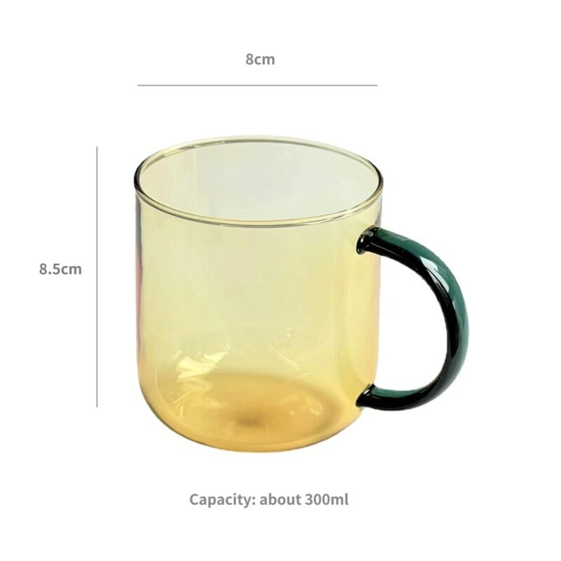 Borosilicate Mug Glass Mug Heat-resistant Glass Cup Drinkware Tea Juice Milk Cup Coffee Mug Home Water Glasses Glass Coffee Cup 3