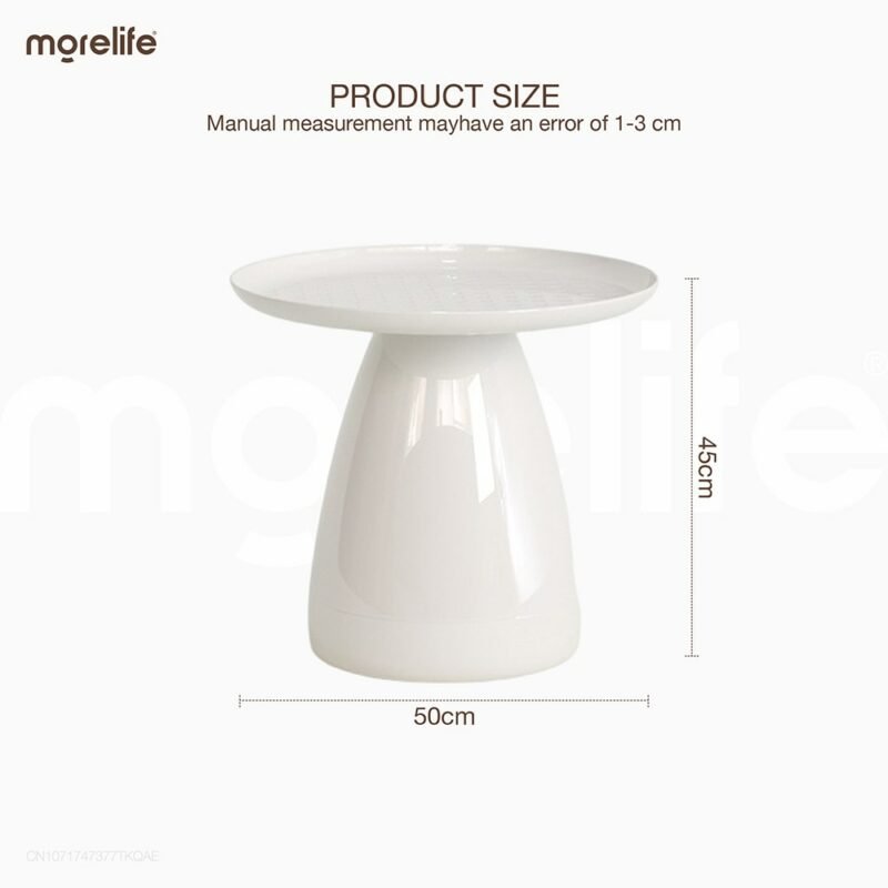Nordic Creative Round Tea Table Home Small Apartment Living Room Multi-Functional Side Desk Ins Simple Modern Light Luxury 6