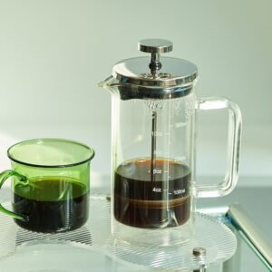 Double Layer French Press Pot Hand Brewing Coffee Filter Press Pot High Borosilicate Glass Heat-resistant Tea Maker Coffee Pot 1