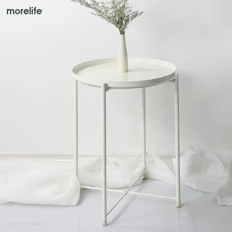 Nordic Simple Side Table Modern Minimalist Small Coffee Table Nordic Living Room Sofa Corner Table Round Balcony Side Table 2
