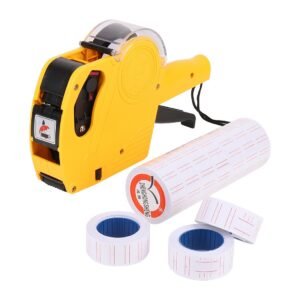 8 Digits Price Numerical Tag Gun Label Maker MX5500 EOS with Sticker Labels & Ink Refill for Office, Retail Shop 1
