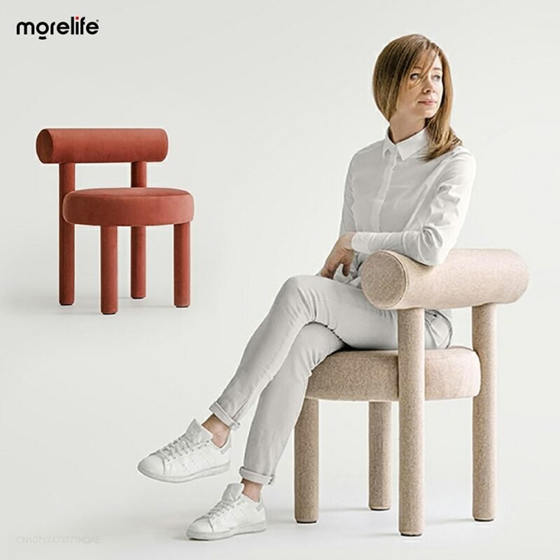 Nordic designer creative dining chair leisure chair makeup chair coffee chair dressing stool luxury modern furniture 3
