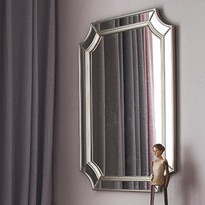 Nordic Irregular Shower Mirror Luxury Makeup Modern Style Decorative Wall Mirror Vanity Espelho Parede Bathroom Decoration 3