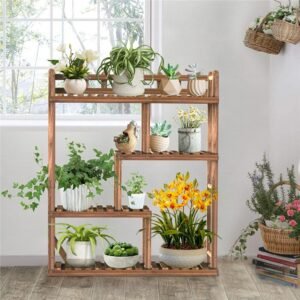 Multi Tier Plant Stand Shelf Garden Patio Flowers Bonsai Display Storage Rack 1