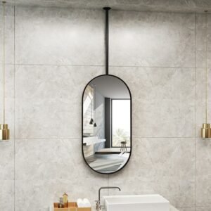 Quality Hanging Decorative Mirror Nordic Bathroom Shower Large Makeup Mirror Glass Gift Hall Espejo Pared Washroom Accessories 1