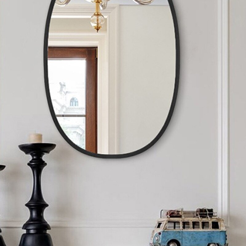 Bathroom Irregular desk mirror Wall Mirrors Elegant Vintage Large Wall Mirror Elegant Self Adhesive Bright Specchio Home Decor 6