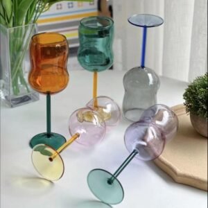 Champagne Glass Glass Wine Goblet Juice Cup Heat-Resistant Champagne Coupes Drinking Wine Glass Cocktail glass Brandy Snifter 1