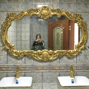 Large Decorative Mirror Living Room Hanging Shower Vintage Aesthetic Decorative Mirror Wall Espelho Grande Home Decoration 1