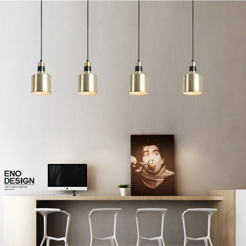 Nordic mini pendant light Metal design Riddle Pendant Lamp Kitchen LED Living Room Bar Counter restaurant hall lamp 3