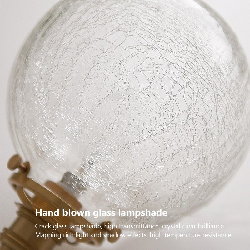 Glass Pendant Light Nordic Dining room Retro Pendant Lamp Creative Minimalist E27 Transparent Lampshade For Restaurant Light 6