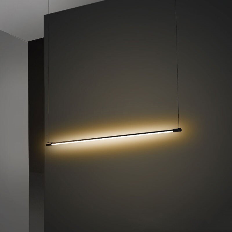 Modern Minimalist Strip Line Pendant Lights Led Hanging Lamps Lighting Fixture Lamp Living Room Decor Chandeliers Hanging Lights 1
