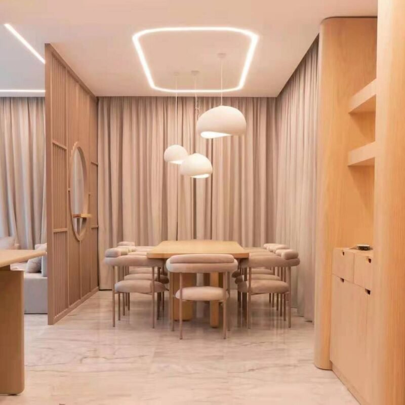 Wabi-sabi Wind Led Ceiling Chandeliers Lustre Atmosphere Lighting Living Dining Room Lights Bedroom Loft Pendant Lamps 4